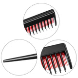 Tool Structure Rattail Comb, Rat Tail Comb for Back Combing Root Teasing, Adding Volume, Evening Styling (Black and Red)3pes