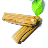 3PCS Folding Sandalwood Wooden Comb For Mens Hair,Beard,Mustache Styling Comb,Anti-Static Pocket Sandal Wood Comb for Every Day