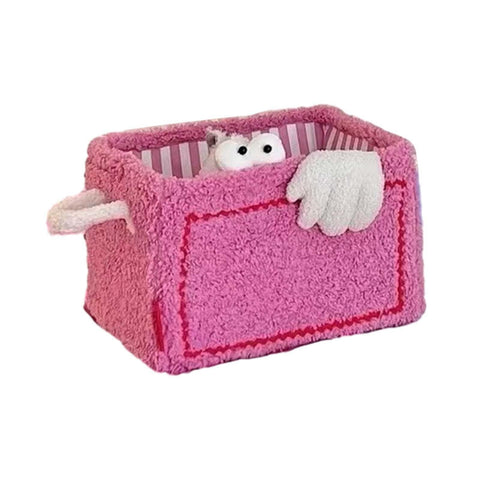 Cute Cube Storage Box Little Toy Snack Organizer Folding Storage Box Suitable For Children Boys Girls Nursery Playroom (Pink) In Australia - Darrahopens