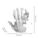 Hand Sculpture Decor, White Hand Ornament, Creative Hand Sculpture Cool Desk Decor Statue, Resin Hand Desktop Decoration In Australia - Darrahopens