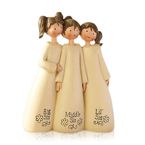 1Pcs 3 Sisters Statue Celebrating Friendship Gifts Memorial Friendship Sister Friend Sculpture Resin Home Decoration for Friend
