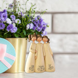 1Pcs 3 Sisters Statue Celebrating Friendship Gifts Memorial Friendship Sister Friend Sculpture Resin Home Decoration for Friend