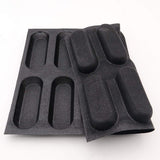 Silicone Hot Dog Bread Forms Mini Baby Sandwich Baking Molds Food grade Perforated Sheets for Home Oven