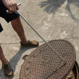 Post Driver Manhole Cover Hook Stainless Steel T Style Handle Hook Hooks Drain Grate Lifter Storm Drain Cover Hook for Garden In Australia - Darrahopens