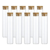60ml 10 pesTest Tubes,Glass Clear Flat Bottom Test Tube Containers with Cork Stopper for Bead Party Candy Bath Salt Storage In Australia - Darrahopens