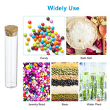 60ml 10 pesTest Tubes,Glass Clear Flat Bottom Test Tube Containers with Cork Stopper for Bead Party Candy Bath Salt Storage In Australia - Darrahopens