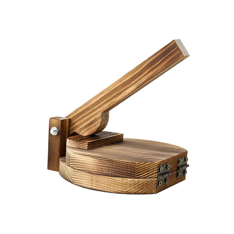 Wooden Tortilla Press Dumpling Maker, Multifunctional Corn Tortilla Presser Tool Mexican Tortillera Presser for Picnic, Round In Australia - Darrahopens