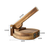 Wooden Tortilla Press Dumpling Maker, Multifunctional Corn Tortilla Presser Tool Mexican Tortillera Presser for Picnic, Round In Australia - Darrahopens