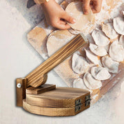 Wooden Tortilla Press Dumpling Maker, Multifunctional Corn Tortilla Presser Tool Mexican Tortillera Presser for Picnic, Round