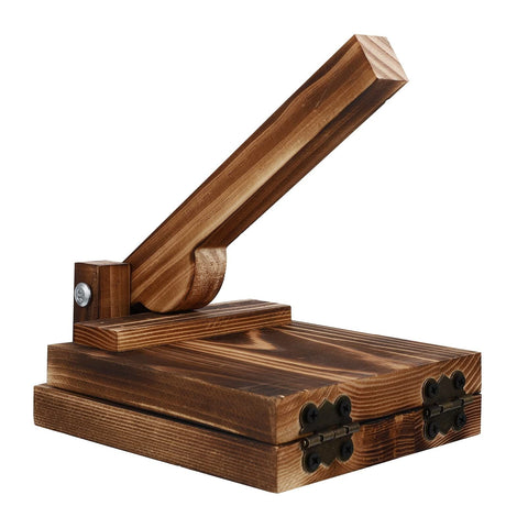 Wood Tortilla Press Dumpling Skin Maker Presser, Wood Dough Presser Traditional Tortilla Sope Maker, Heavy Duty Corn Tortilla In Australia - Darrahopens