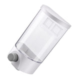 1 Pc Storage Jar Seal Jar Clear Container with Lid Rice Storage Organizer Airtight Glass Containers Cereal Dispenser with White