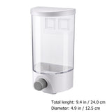 1 Pc Storage Jar Seal Jar Clear Container with Lid Rice Storage Organizer Airtight Glass Containers Cereal Dispenser with White
