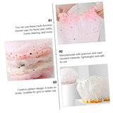 3pcs Shower Cap Waterproof Bathing Caps Home Bathing Caps Fresh Bath Caps Bath Hats for Lady Salon Hair Hats Multi-purpose