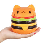 4.5" Squishies Jumbo Slow Rising Squishie Cat Hamburger Bread Toy  they are cute and soft with scented
