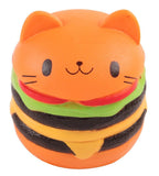 4.5" Squishies Jumbo Slow Rising Squishie Cat Hamburger Bread Toy  they are cute and soft with scented