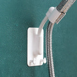 Shower Bracket, Relocatable Handheld Showerhead Holder, 360 Degrees Rotatable Double Hook Punch-Free Wall-Mount Shower White In Australia - Darrahopens