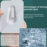 Shower Bracket, Relocatable Handheld Showerhead Holder, 360 Degrees Rotatable Double Hook Punch-Free Wall-Mount Shower White