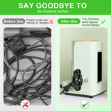 9PCS Cord Organizer for Kitchen Appliances, Upgraded Appliance Cord Holder Stick on, Cord Hider Winder Wrapper Keeper