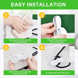 9PCS Cord Organizer for Kitchen Appliances, Upgraded Appliance Cord Holder Stick on, Cord Hider Winder Wrapper Keeper