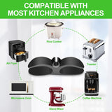 9PCS Cord Organizer for Kitchen Appliances, Upgraded Appliance Cord Holder Stick on, Cord Hider Winder Wrapper Keeper