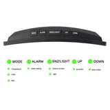 Digital Table, Electronic Number Desktop Alarm, LED Screen Curved Dimmable Mirror for Kids Bedroom (Color : Green) In Australia - Darrahopens