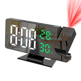 Projection Alarm Clock, Alarm Clock Projection on Ceiling Wall, 7.8" LED Mirror Digital Clock with 4 Adjustable Brightness