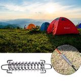 Dog Leash Shock Absorbing Spring - 4 Pcs Dog Tie Out Shock Buffer Spring For Training Sun Shade Spring Heavy Duty Steel Tent Rope