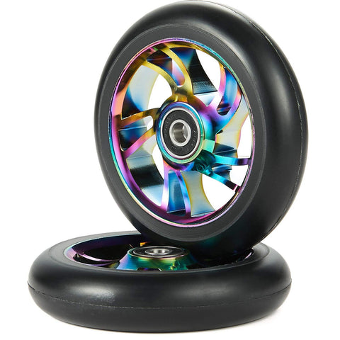 100mm Scooter Wheels - Pro Scooter Wheels 100mm Pair -100mm Metal Scooter Wheels Replacement - Pro Scooter Wheels 100mm In Australia - Darrahopens