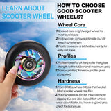 100mm Scooter Wheels - Pro Scooter Wheels 100mm Pair -100mm Metal Scooter Wheels Replacement - Pro Scooter Wheels 100mm In Australia - Darrahopens