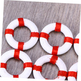 10pcs Mini Nautical Decor Mini Beach Decoration Marine Ornament Miniature Mediterranean Nautical Life Ring Micro Toys Ocean Toys