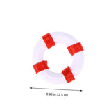 10pcs Mini Nautical Decor Mini Beach Decoration Marine Ornament Miniature Mediterranean Nautical Life Ring Micro Toys Ocean Toys