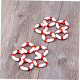 10pcs Mini Nautical Decor Mini Beach Decoration Marine Ornament Miniature Mediterranean Nautical Life Ring Micro Toys Ocean Toys