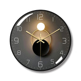 Wall Clock, Art Deco Wall Clock, Non-Ticking Silent Modern Metal Wall Clock, Suitable for Living Room, Bedroom, Office,Study Room In Australia - Darrahopens