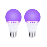 7W LED Bulb with E27 Base,  Wavelength, Energy Saving Long Life LED Bulb, Transparent Cover LED Bulb for Party 2 pes