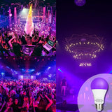 7W LED Bulb with E27 Base,  Wavelength, Energy Saving Long Life LED Bulb, Transparent Cover LED Bulb for Party 2 pes