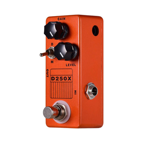 Mini Overdrive Preamp Pedal with True Bypass Switch Electric guitar effect pedal for guitar players durable and portable(D250X)