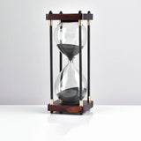 Hourglass Timer,60 Minute Hourglass,Hourglass Sand Timer,Black Wooden Hourglass,for Home,Dinning Room,Office Decor Black Sand In Australia - Darrahopens