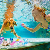 24 Pcs Diving Gems Toys Colorful Mermaid Pool Toys with 2 Treasure Pirate Boxes Summer Treasure Toys Set for Girls (Ocean Style)