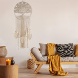 Wall Hanging Large Dreamcatcher Woven Boho Dream Catchers for Home Bedroom Nursery Wedding Decor (Feather)