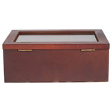 Wooden Chest Storage Box With Lids Vintage Treasure Box With 9 Compartments Small Items Organizer Box, Home Office Desktop