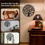 Cute Key Holder Wall Mount, Tree of Life Hummingbird Metal Wall Art Decor Gifts, for Entryway, Front Door, Hallway, Kitche