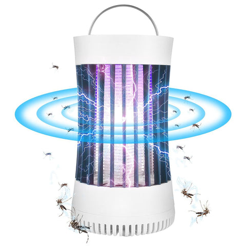 Indoor Outdoor Portable Mosquito Zapper,Electric Bug Killer with USB Mosquito Trap Mosquito Killer for Home Yard Camping(White) In Australia - Darrahopens