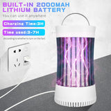 Indoor Outdoor Portable Mosquito Zapper,Electric Bug Killer with USB Mosquito Trap Mosquito Killer for Home Yard Camping(White) In Australia - Darrahopens