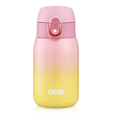 Kids Water Bottle, Double Wall Vacuum Insulated Stainless Steel Bottle for 24 hrs Cooling & 12 hrs Keep Warm, 9oz