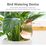 Automatic Drip Irrigation Device with Bird Shape, Automatic Watering Device for Creative Potted Plant, Horticultural （Red)