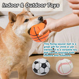 4  Pack 3.5 " Squeak Latex Puppy Dog Toy Ball Sports Balls Sets Fetch Interactive Toy for Small Dogs