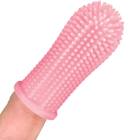 Pet Silicone Toothbrush Pet Oral Cleaning Dog Finger Toothbrush Preventing Calculus Bad Breath Care 2 pes