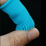 Pet Silicone Toothbrush Pet Oral Cleaning Dog Finger Toothbrush Preventing Calculus Bad Breath Care 2 pes