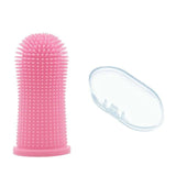 Pet Silicone Toothbrush Pet Oral Cleaning Dog Finger Toothbrush Preventing Calculus Bad Breath Care 2 pes