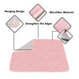 Dish Drying Mat for Kitchen Counter, Microfiber Dish Drying Pad 2 Pack Large Size Absorbent Dishes Drainer Mats (pink) In Australia - Darrahopens